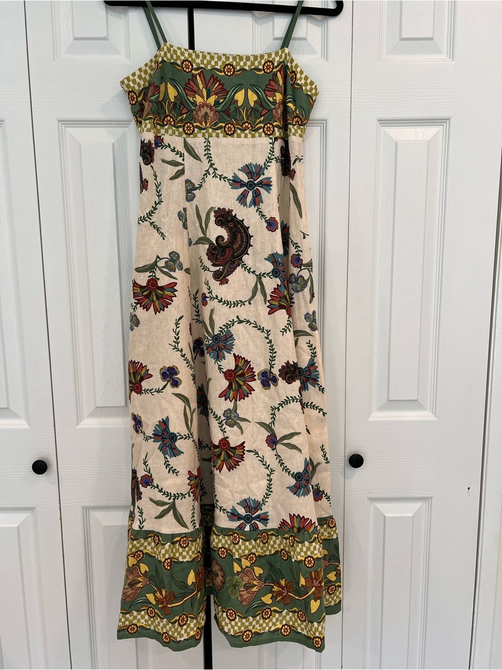 Stunning 🥀 Caroline Constas Tropical Floral Linen Blend Maxi Dress - Picture 4 of 7